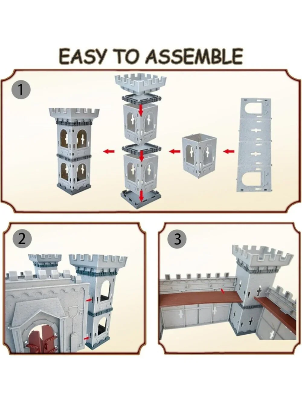 Medieval Castle Knight Toy Soldiers Set - 20 Pirates, 12 Soldiers, 8 Cavalry